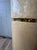 Cream Postmodern Cream Goatskin Clad Cylinder Pedestal or Column Karl Springer Style For Sale - Image 8 of 8