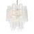 This elegant Mid-Century Modernist Murano Glass Tronchi Chandelier w/ Brass Fittings originated in Italy, circa 1970. The...