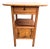 Early 19th Century Primitive Washstand Commode Side Table For Sale