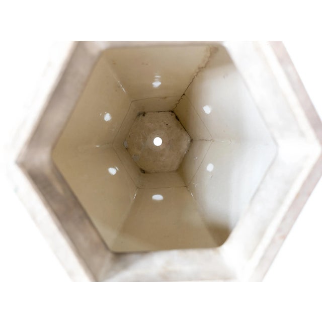 19th Century Japanese Satsuma Faceted Vase With Figures and Gilding For Sale - Image 11 of 13