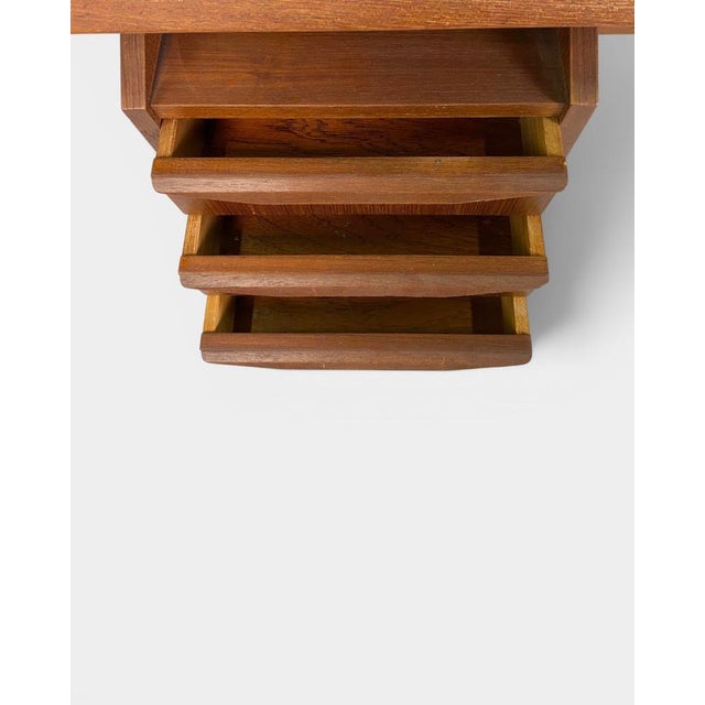 Vintage Danish Modern Desk attributed to Gunnar Nielsen for Tibergaard, 1960s For Sale - Image 4 of 7