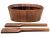 Mid-Century Modern Mid 20th Century Dansk Oval Staved Teak Wood Bowl and Serving Utensils For Sale - Image 3 of 11