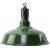 Vintage American Industrial Green Enamel Pendant Light For Sale