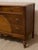 Early 20th Century Vintage Art Deco Waterfall Dresser With Decorative Inlay and Ring Pulls For Sale - Image 5 of 12
