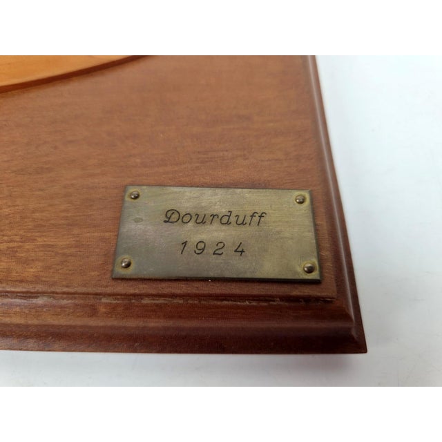 Wood Handcrafted Half-Model of the Le Dourduff-en-Mer Decorative Boat Half Hull Plaque, 1990s For Sale - Image 7 of 10