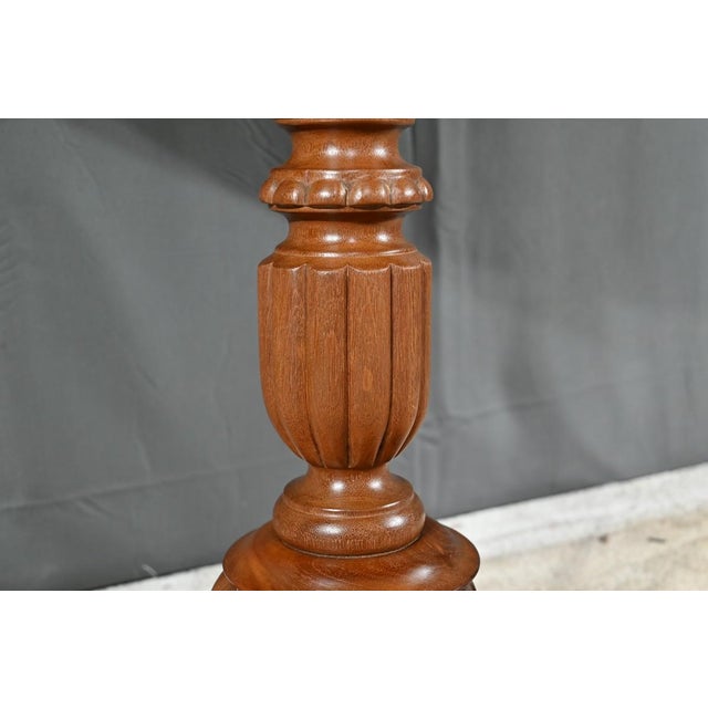 Oval Pedestal Table in Mahogany For Sale - Image 12 of 18