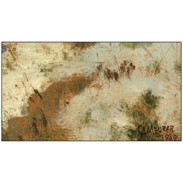 Contemporary 1930s Snowy Hillside, Charles Alfred Meurer For Sale - Image 3 of 4