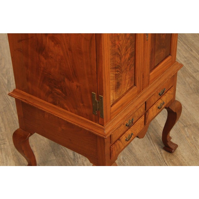 Bench Made Pennsylvania Walnut Spice Or Valuables Chest For Sale - Image 12 of 12