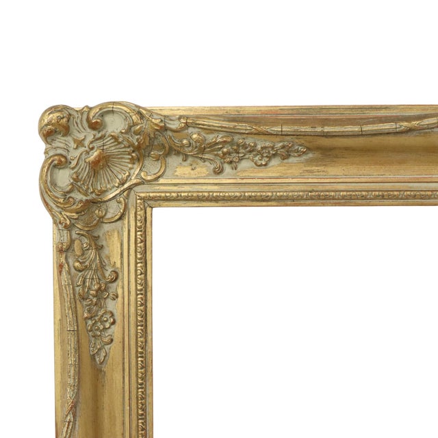 Baroque-Style Picture Frame in Pine For Sale - Image 4 of 16