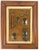 French 20th Century Assemblage of Vintage and Antique Keys in Walnut Frame For Sale - Image 3 of 12
