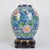 Turquoise Vintage Chinese Cloisonné Vase | Gilt Lotus & Scrolling Vine Motif With Stand & Box For Sale - Image 8 of 9
