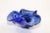 Vintage Murano Venetian Handblown Cobalt Blue Art Glass Ashtray For Sale - Image 9 of 13