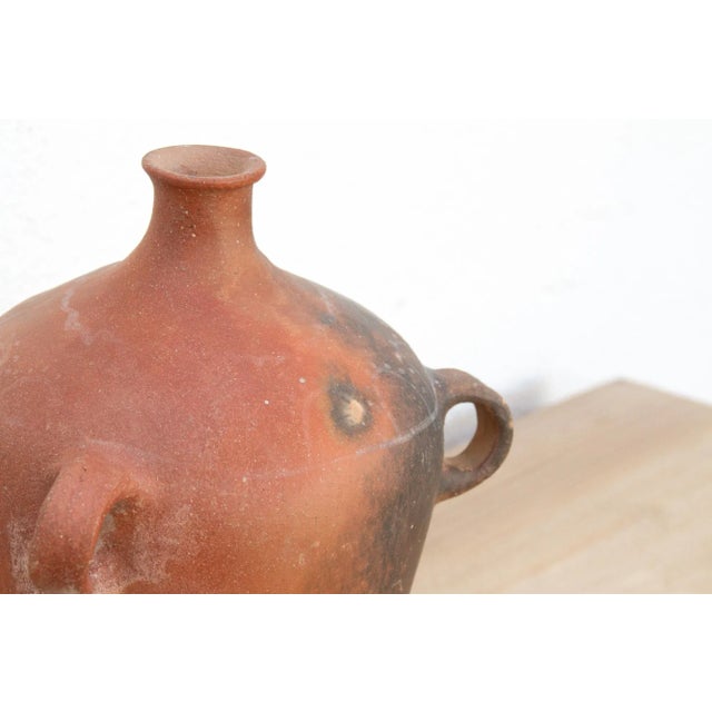 Primitive Spanish Terracotta Vintage Jug For Sale - Image 4 of 10