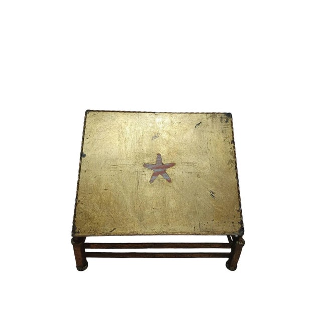 Vintage Tole Gilt Gold Table Top Bookstand For Sale - Image 4 of 4