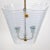 Mid-Century Modern Opaline Glass and Brass Pendant Lamp, 1950s For Sale - Image 3 of 7
