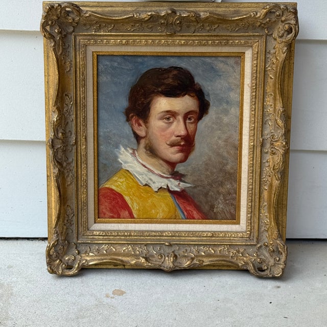 1865 Oil on Canvasboard Portrait Signed J. Knight For Sale In Washington DC - Image 6 of 8