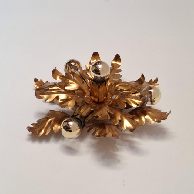 Mid-Century Modern Four-Light Ceiling Lamp, Italian, 1970s For Sale - Image 13 of 18