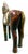 1950s Vintage Pair of Tall Solid Wood Carved Horse Sculptures With Copper and Brass Accents For Sale - Image 11 of 12
