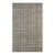 5x8 Gray Hand-Knotted Bamboo Silk Linear Grid Geometric Modern Carpet Rug For Sale