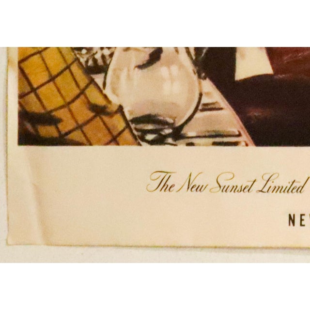 1950 American Transport Poster, 'Southern Pacific Lines (Audubon Dining Room)', William Haines Hall For Sale - Image 4 of 4