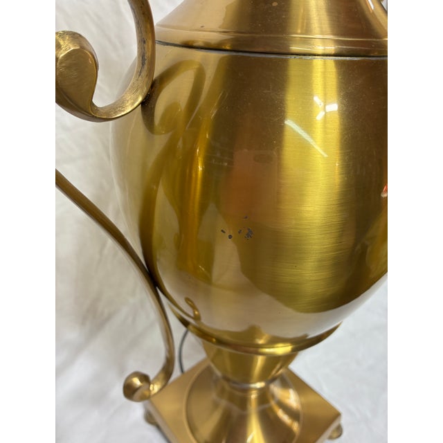 Vintage Wildwood Brass Urn Lamp Pair For Sale In South Bend - Image 6 of 11