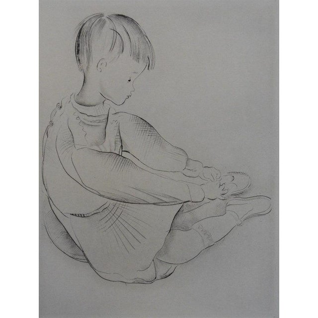Mily Possoz, Le petit garçon s'habille, Etching For Sale - Image 7 of 7