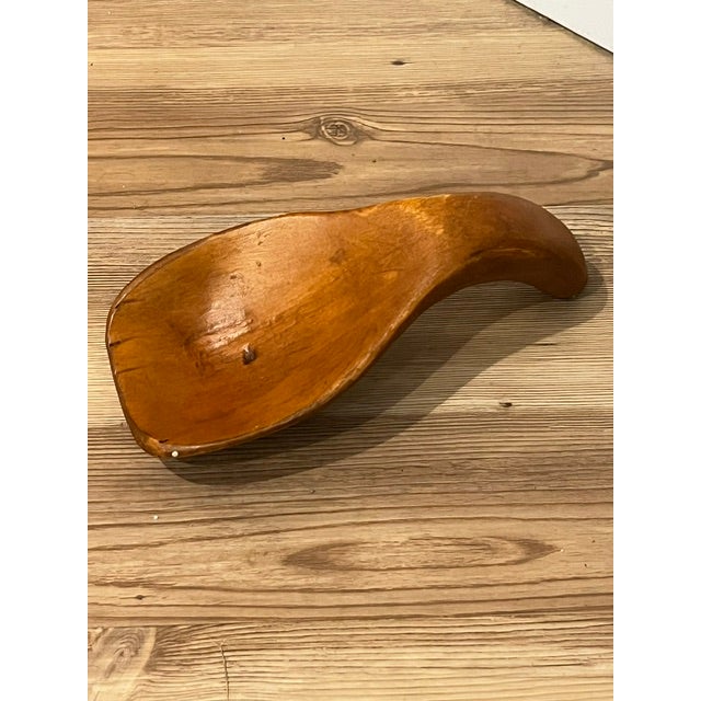 Wood Early 20th Century Primitive Wood Spoon Rest For Sale - Image 7 of 10