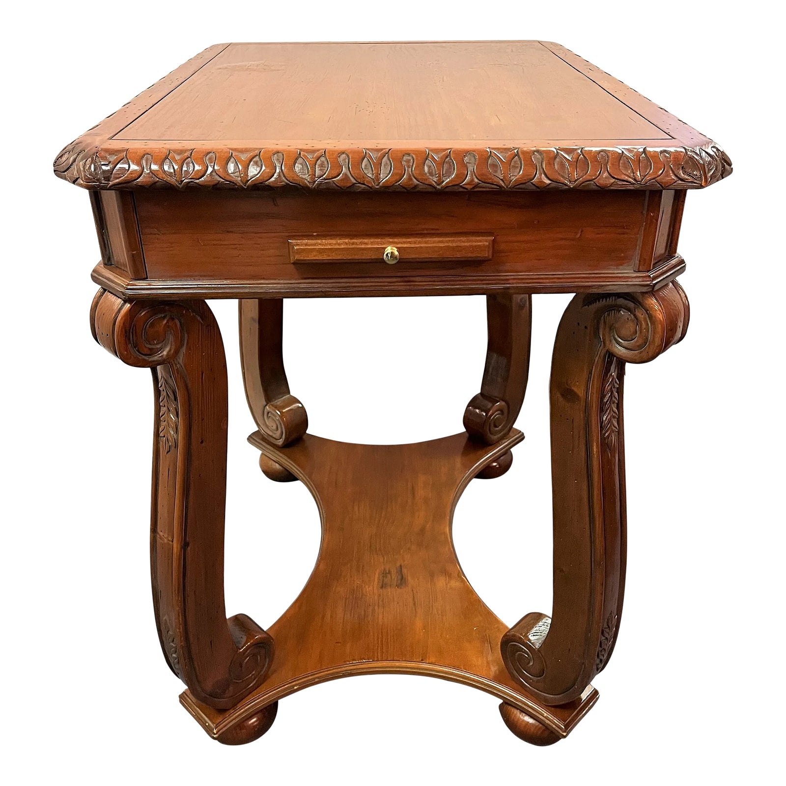 Vintage Butler Cherry Lift Top Game Table With Games and Pieces Chairish