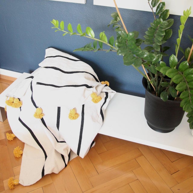 Custom-made tassel throw, this beautiful (and cool) blanket makes a fun and functional addition to your bedroom, living...