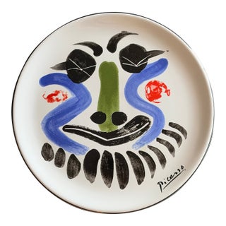 Pablo Picasso “Face” Ceramic Plate, Living Collection, 1963 (Edition 1996) For Sale