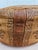 Vintage Leather Moroccan Style Pouf Ottoman Footstool For Sale - Image 10 of 13