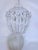 Decorative hand cut basket chandelier with hand cut glass dish frame and 30% leaded A-chain crystals. Rewired and it has...