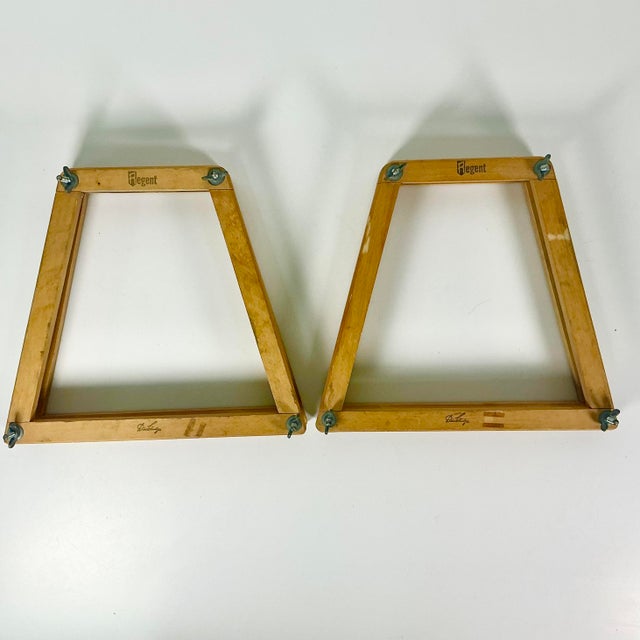 Early 20th Century Early 20th C. Vintage Americana Sports Don Budge Regent Wood Tennis Racket Press - A Pair. For Sale - Image 5 of 10