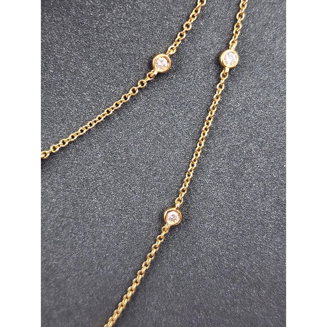 0.98 Ct Diamond by the Yard Necklace For Sale In Chicago - Image 6 of 8