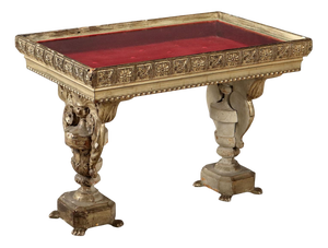 20th Century Display Table with Glass Top