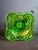 1960s Vintage Hollywood Regency l.e. Smith Emerald Green Moon & Star Glass Finger Oil Lamp Brass Burner Chimney For Sale - Image 5 of 18