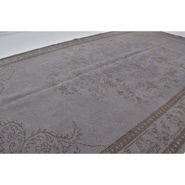 1960s Home Living Handknotted Wool Carpet For Sale - Image 4 of 8