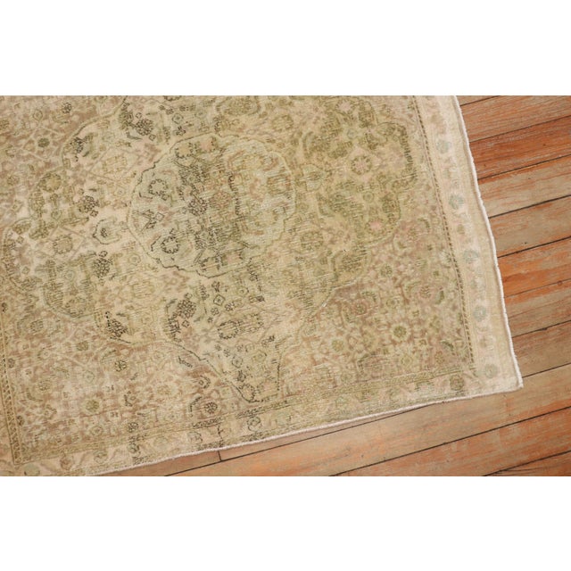 Persian Tabriz Mini Square Rug no. j3210 For Sale - Image 4 of 7