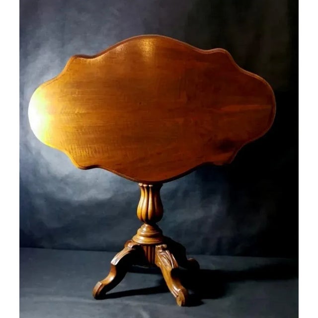 Louis Philippe Style Walnut Sail Table For Sale - Image 12 of 13