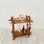Mid-Century Bar Cart in Brown Burl, Plywood and Root Wood, 1960s For Sale - Image 9 of 14