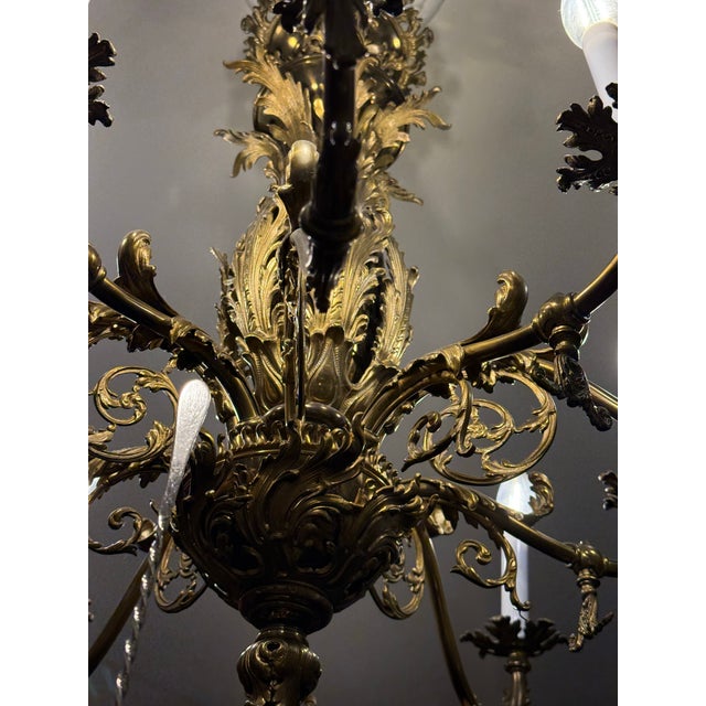 French Chandelier Circa 1840 For Sale - Image 6 of 10