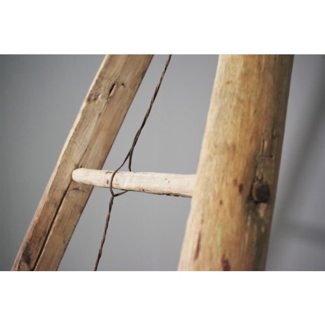 Wood Fir & Beech Wood Ladder For Sale - Image 7 of 14