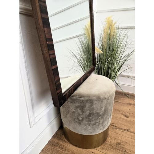 1950s Italian Art Deco Walnut Burl Wall Mirror, 1950s For Sale - Image 5 of 8