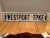 White Vintage Westport Ct Street Sign For Sale - Image 8 of 8
