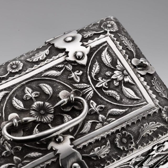 Antique Indian Madras Silver Casket, 1890 For Sale - Image 17 of 18