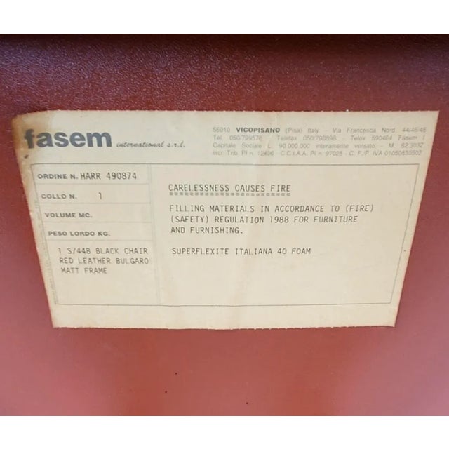 Pair of Armchairs by Giancarlo Vegni and Gianfranco Gualtierotti for Fasem, Italy, 1980s For Sale - Image 12 of 12