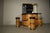 Italian Burl Wood Cocktail Bar with Illuminated Back and Stools, 1970s, Set of 3 For Sale - Image 14 of 18