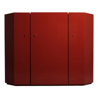 Bramante Red Lacquered Highboard by Kazuhide Takahama for Studio Simon, 1973 For Sale