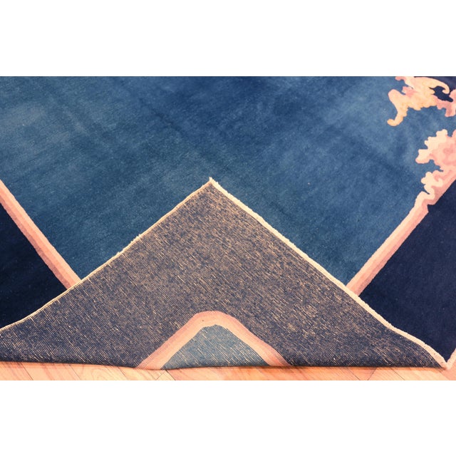 Textile Nazmiyal Collection Antique Chinese Art Deco Rug For Sale - Image 7 of 7