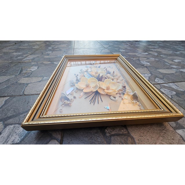 Diorama Framed Flowers Picture from D. Jones, 1970s For Sale - Image 10 of 11
